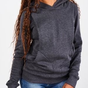 Latched Mama XS Heavy Grey Nursing Hoodie